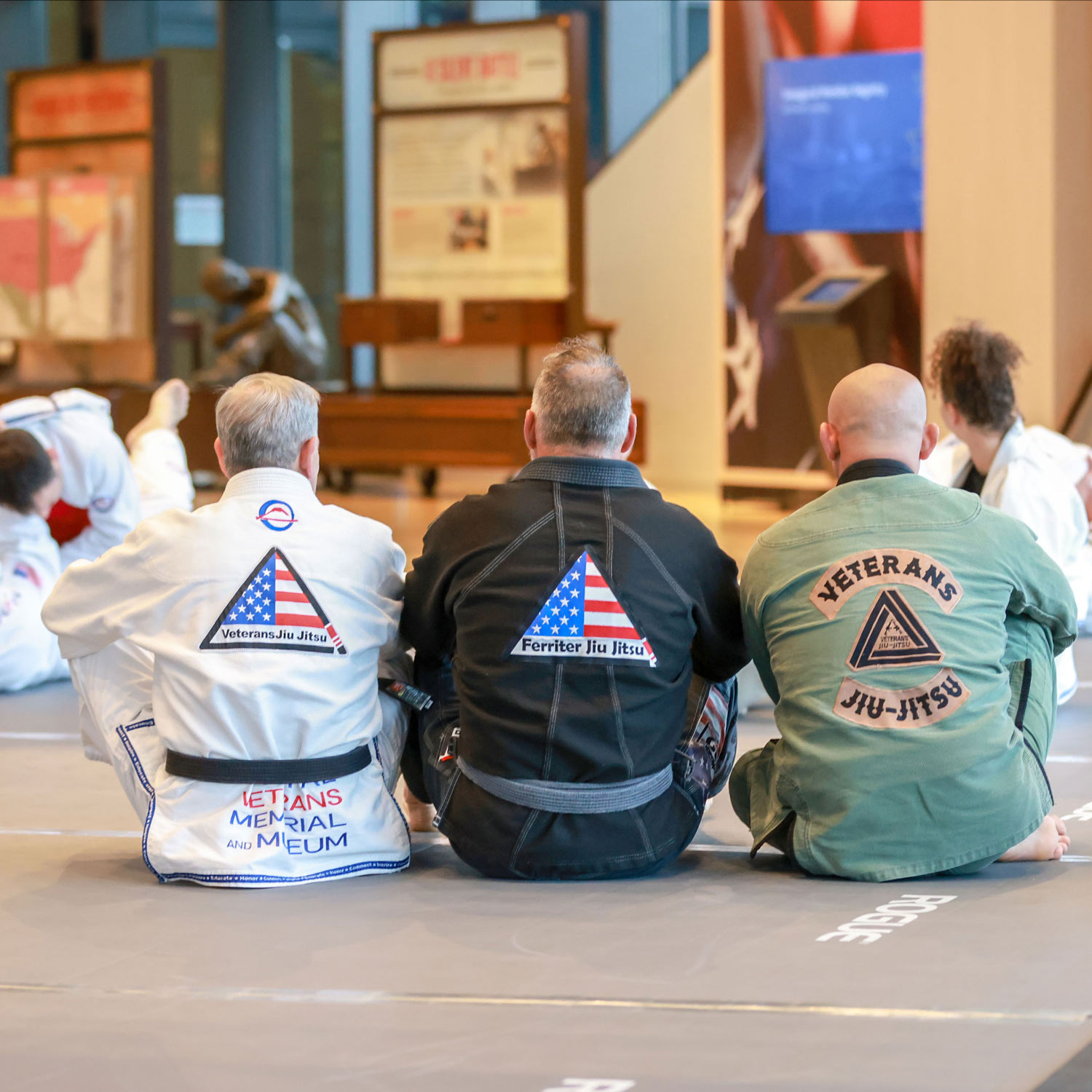 Photo of Jiu Jitsu gi's for Veterans Jiu Jitsu at the NVMM_Wellness Weekend