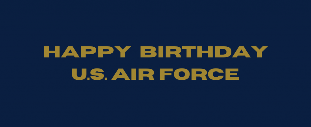 happy birthday us air force 2022