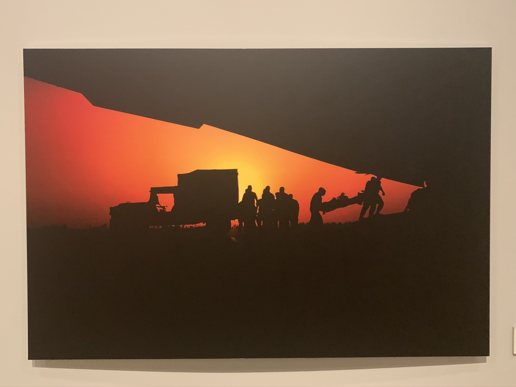 Silhouetted medic truck surrounded by people, ©Stacy Pearsall