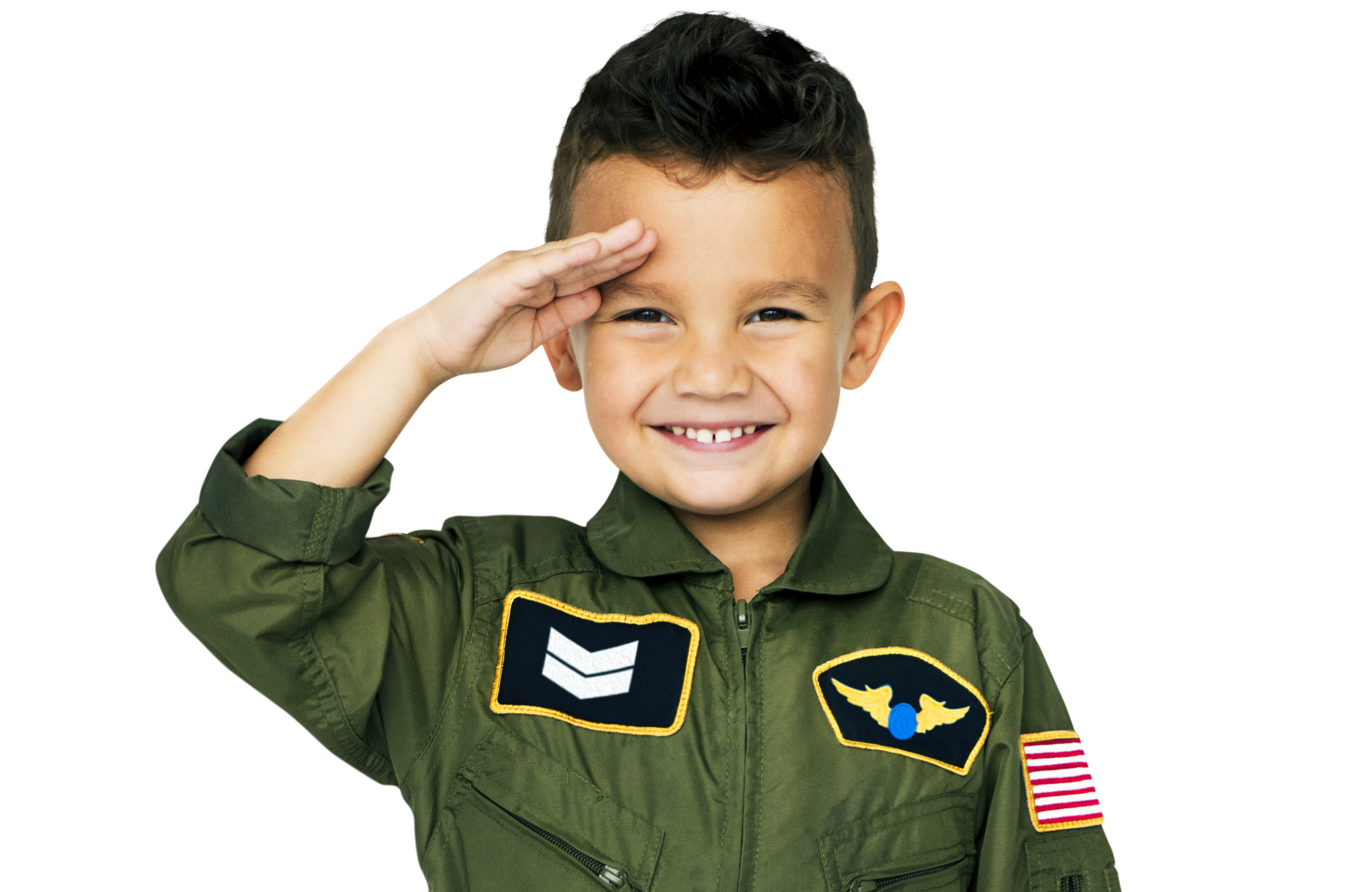 Child Saluting