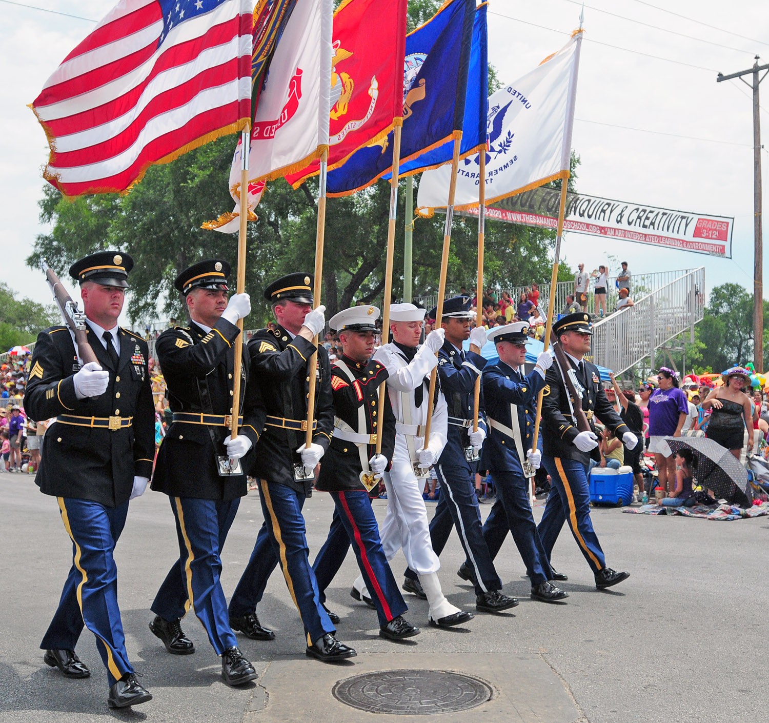 Joint service color guard