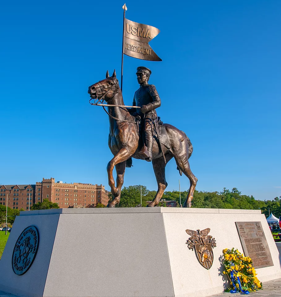The West Point Buffalo Soldier Monument. 